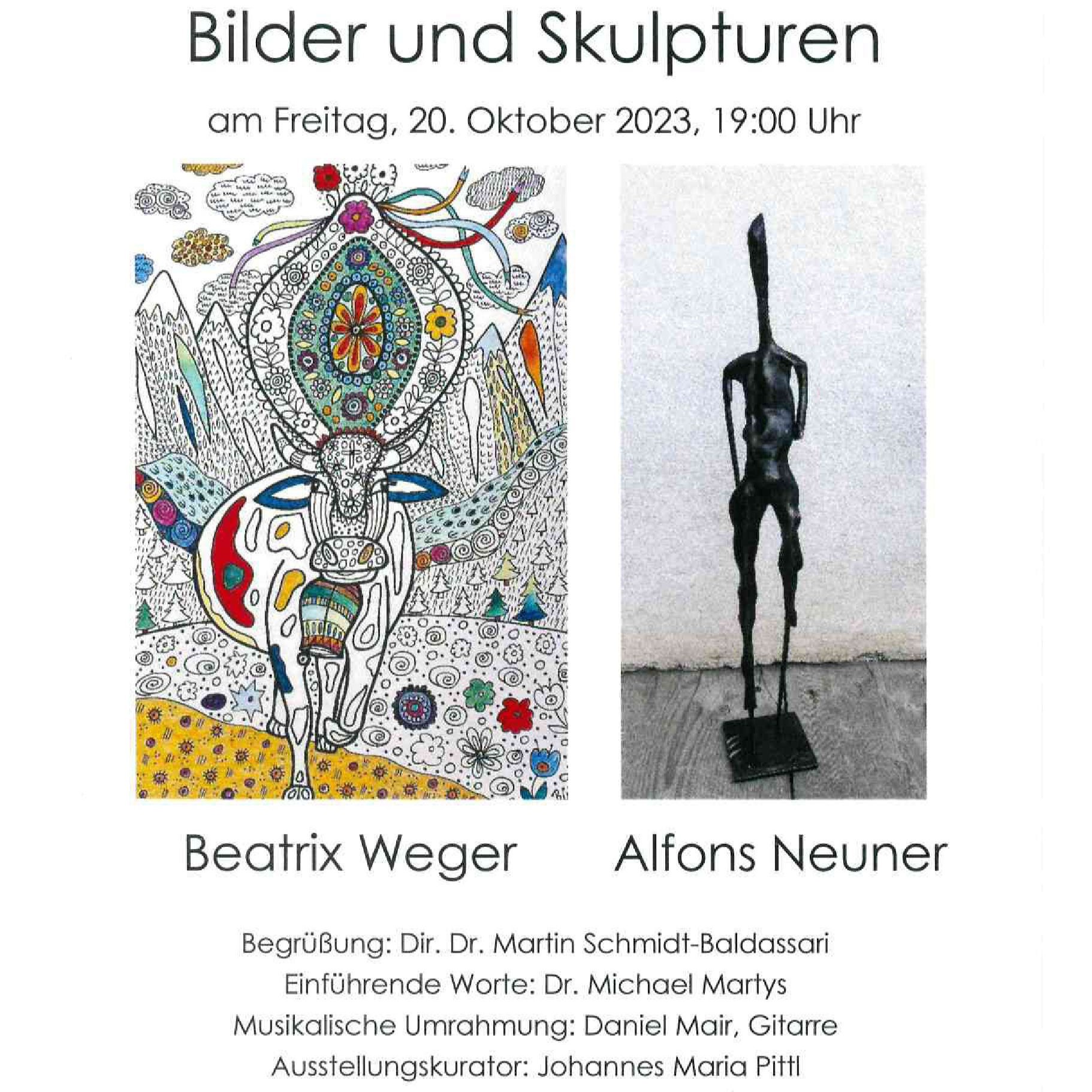 Ausstellung Beatrix Weger und Alfons Neuner