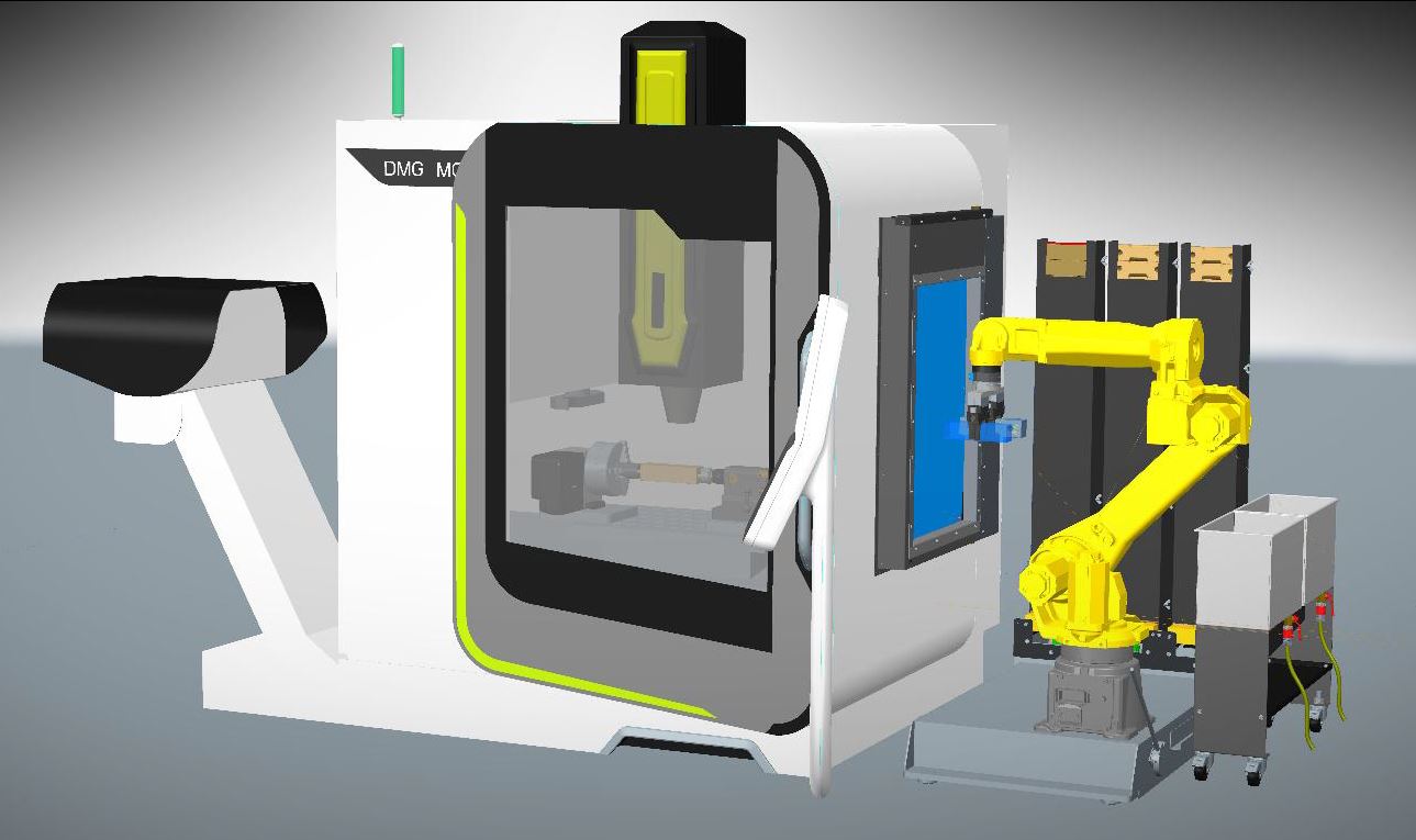 Automatisierung einer CNC-Fräsmaschine