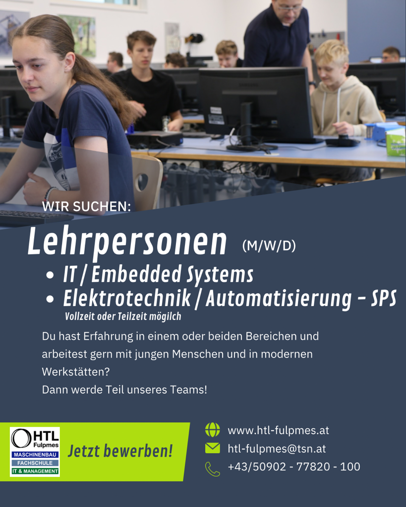 Wir suchen Lehrpersonen 